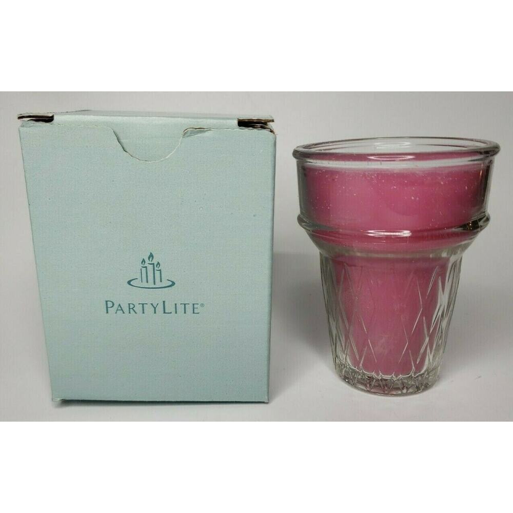 PartyLite Cone Shaped Jar Candle Passion Fruit Sorbet New HTF P5B/G17240